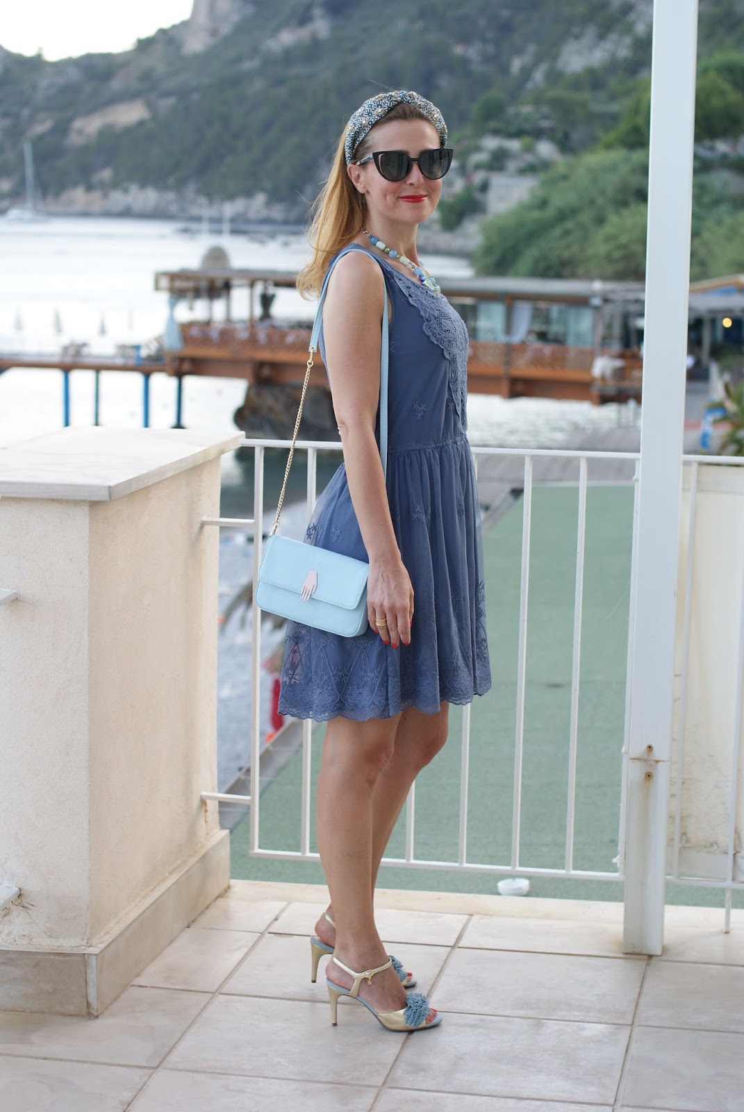 Mismash lace and tulle dress and Aquazzura Wild Thing sandals lookalike on Fashion and Cookies fashion blog, fashion blogger style