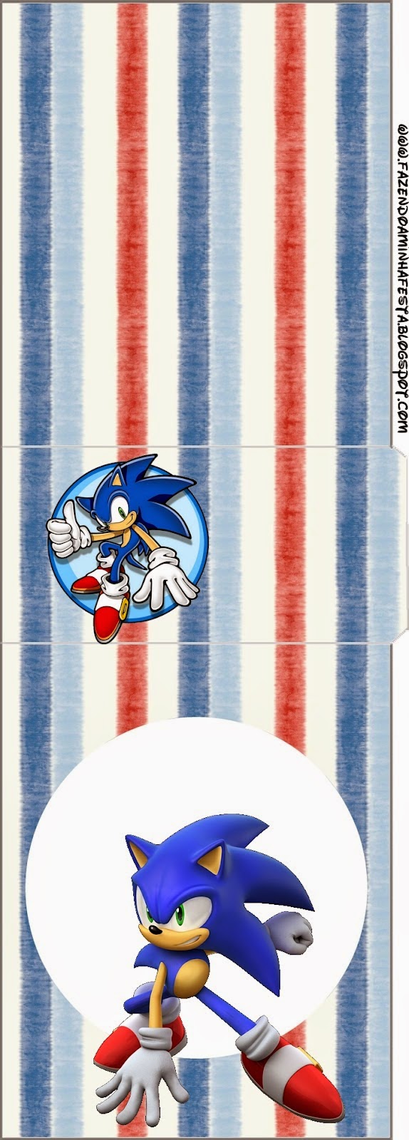 Etiqueta para Tic Tac de Sonic.