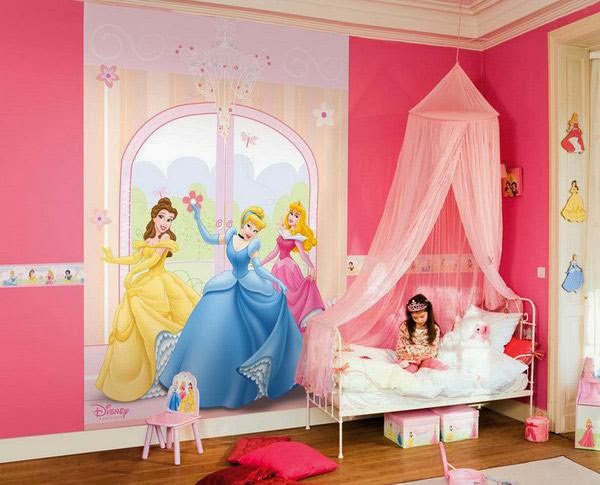 kamar tidur anak perempuan cantik