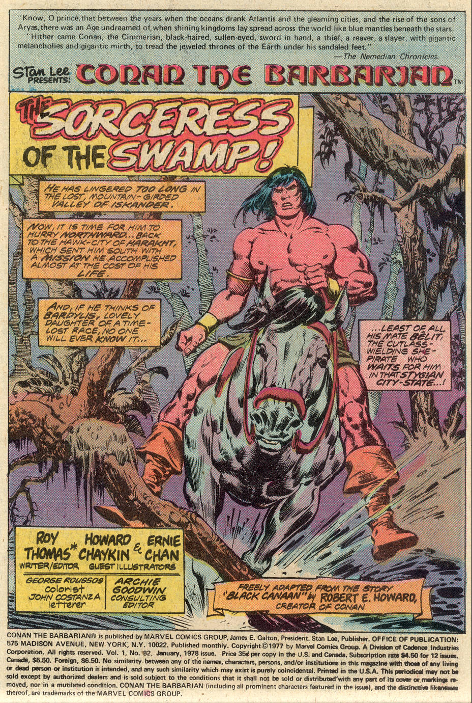 Read online Conan the Barbarian (1970) comic -  Issue #82 - 2