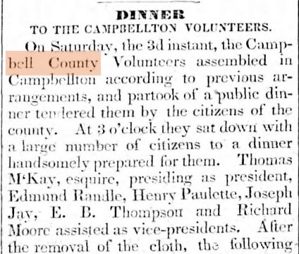 Every Now and Then 1836 Creek War…A Campbell County Connection