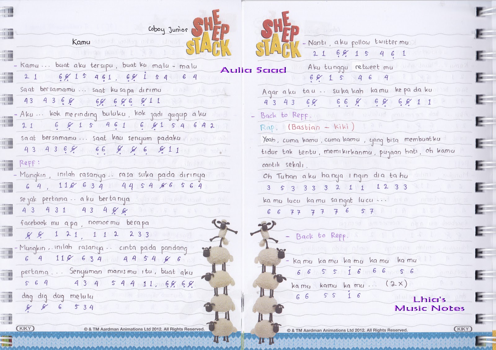 Not Lagu Terhebat Cjr Kumpulan Not Lagu