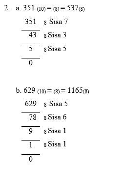Contoh Soal Bilangan Desimal Biner Oktal Dan Heksadesimal