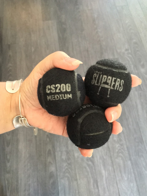 tennis ball slippers