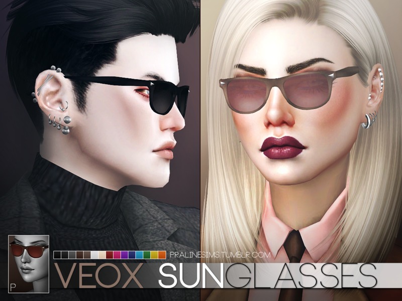 Sims 4 CC's The Best Veox Sunglasses by Pralinesims