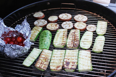 Grilling vegetables