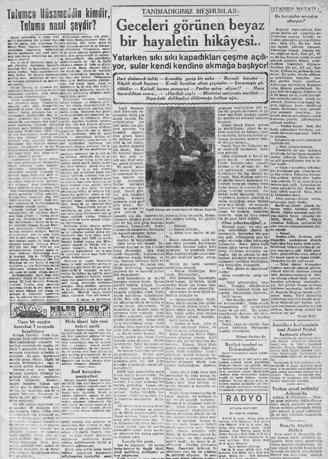 14 kasim 1945 aksam tam metin