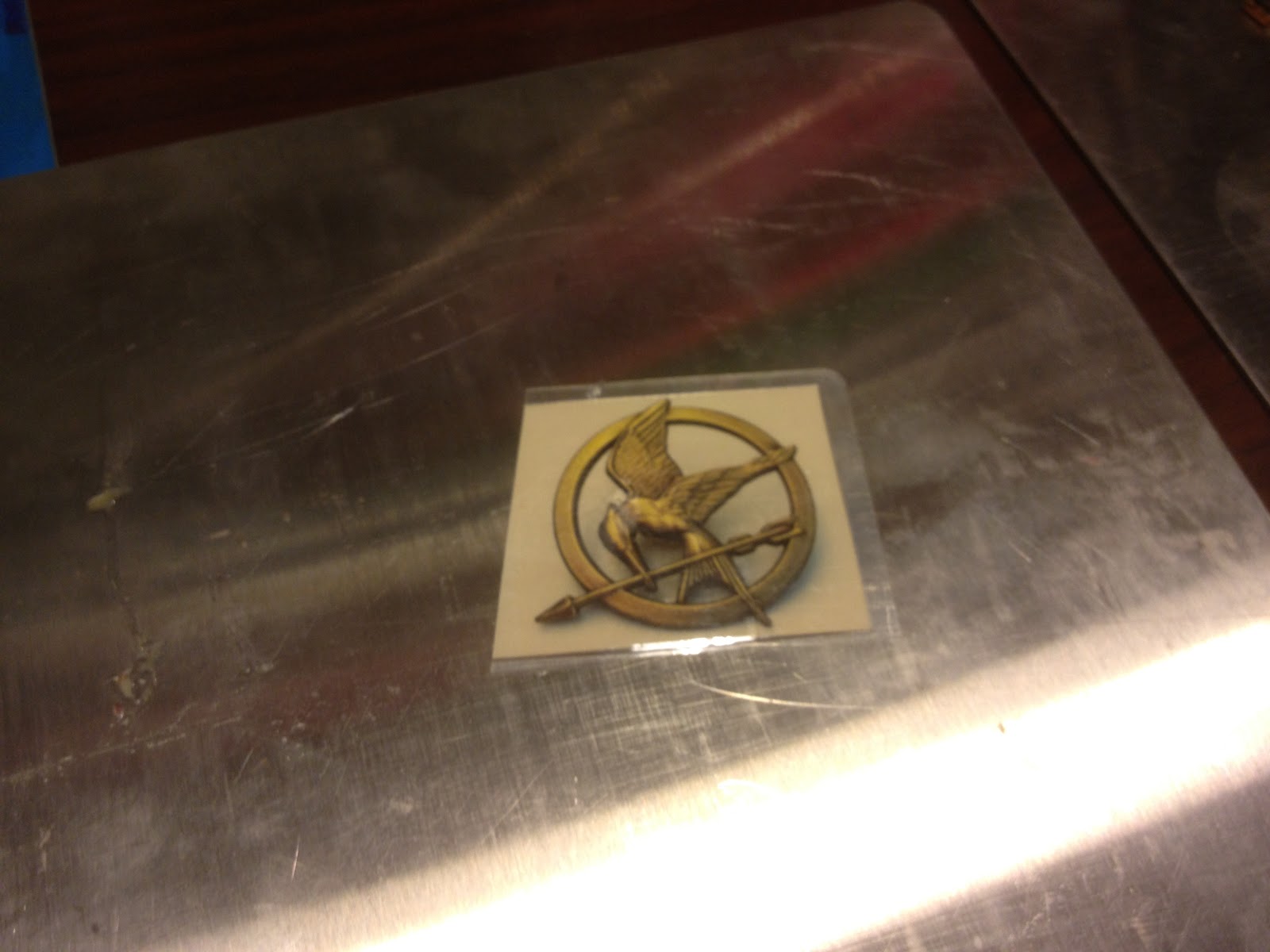 TVS Cards N Paper: Sculpey Mockingjay Pin