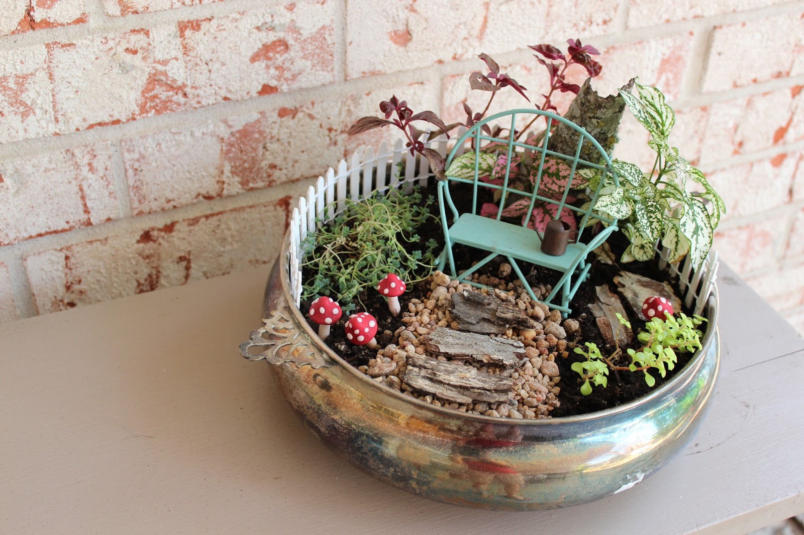 Our Nesting Ground Miniature Garden Party