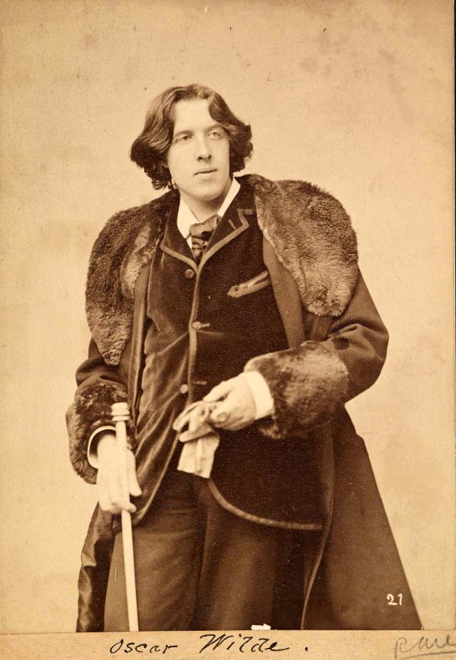 A Portrait Photos Collection of Oscar Wilde in New York in 1882 Taken