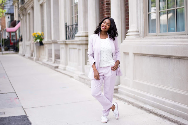 How to Wear a Pastel Suit for Spring, Toronto Blogger