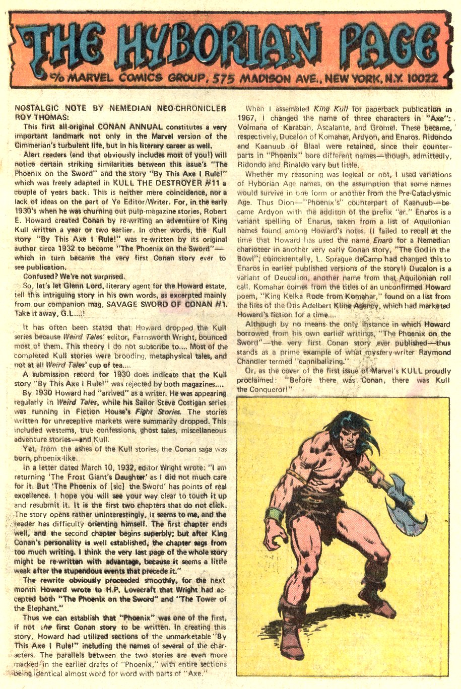 Read online Conan the Barbarian (1970) comic -  Issue # Annual 2 - 36