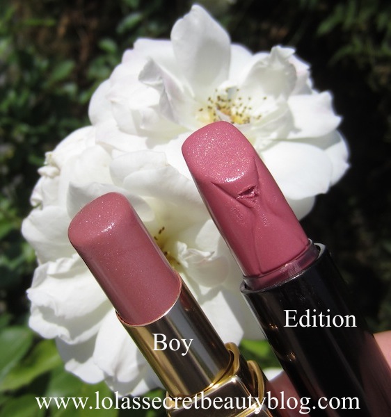 lola's secret beauty blog: Dupe Alert: Chanel Rouge Coco in Boy & Hourglass Femme Rouge Velvet Crème Lipstick in Edition!
