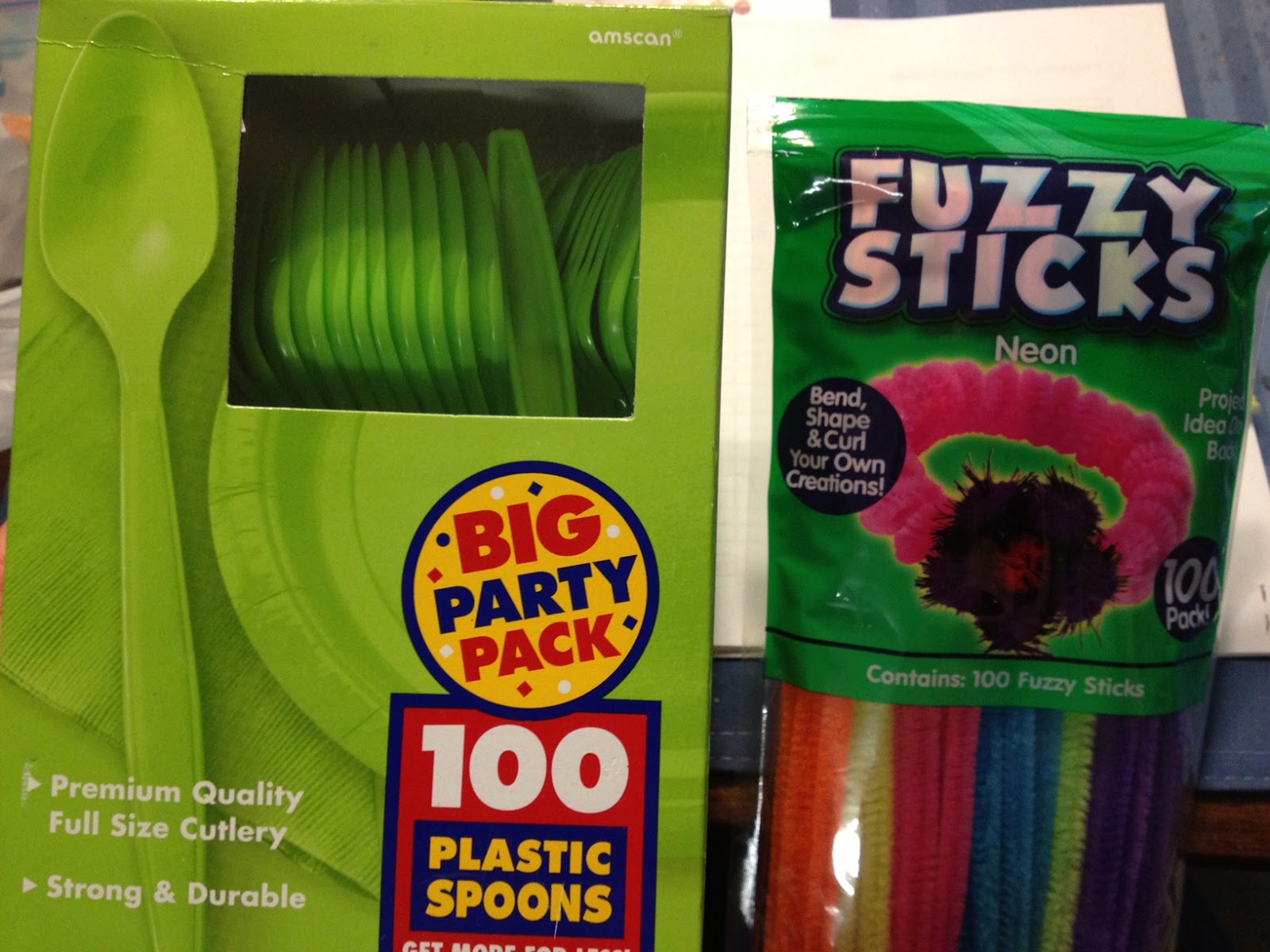 Go Create Neon Assorted Colors Fuzzy Sticks, 100-Pack - Walmart.com
