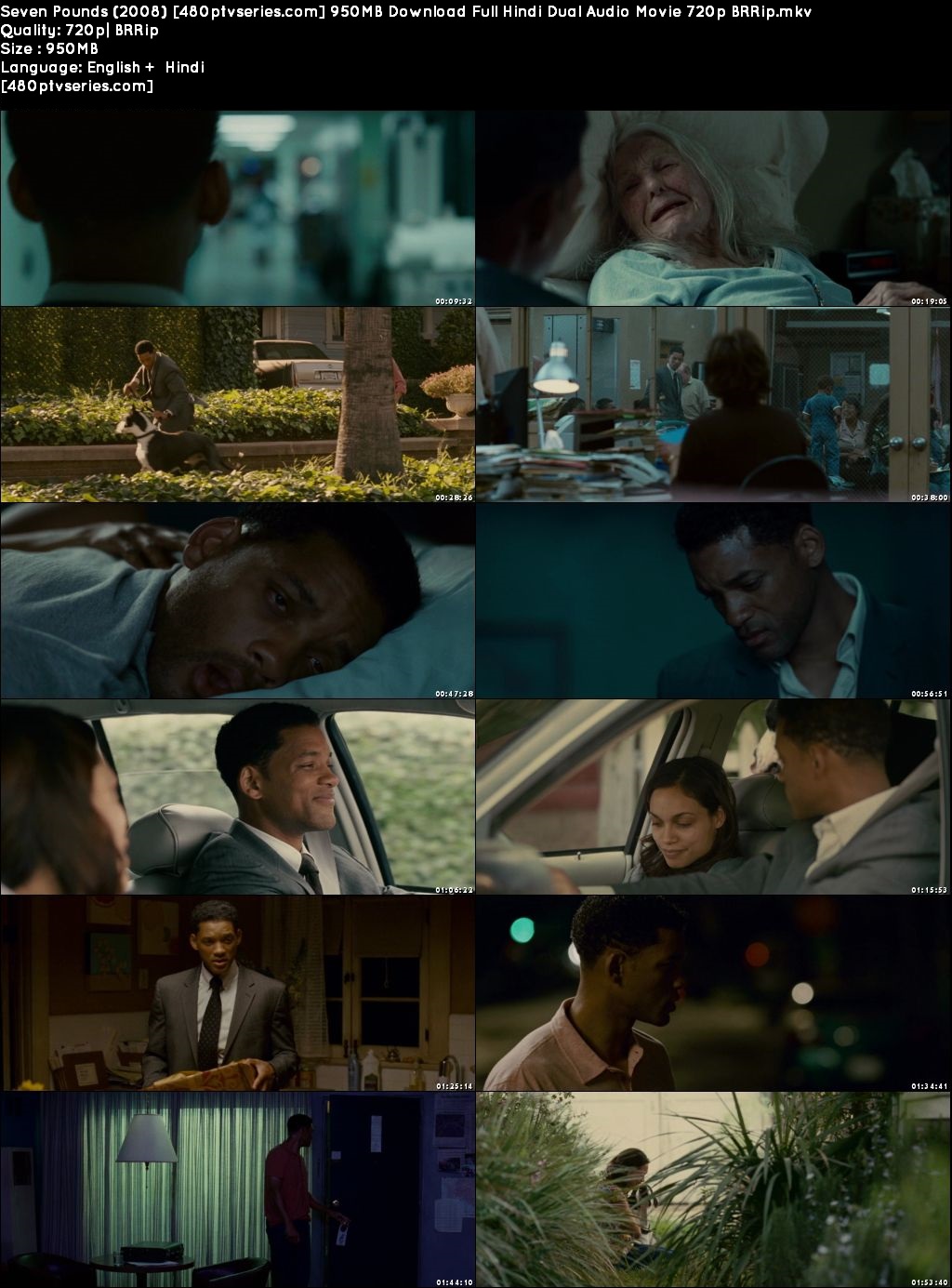 Seven Pounds (2008) 950MB Download Full Hindi Dual Audio Movie 720p BRRip