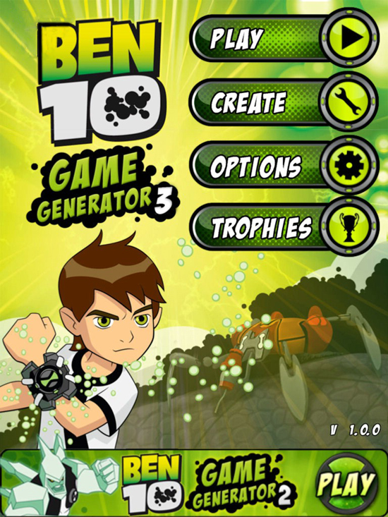 Ben 10 Game Generator 3 latest version is bursting with new and