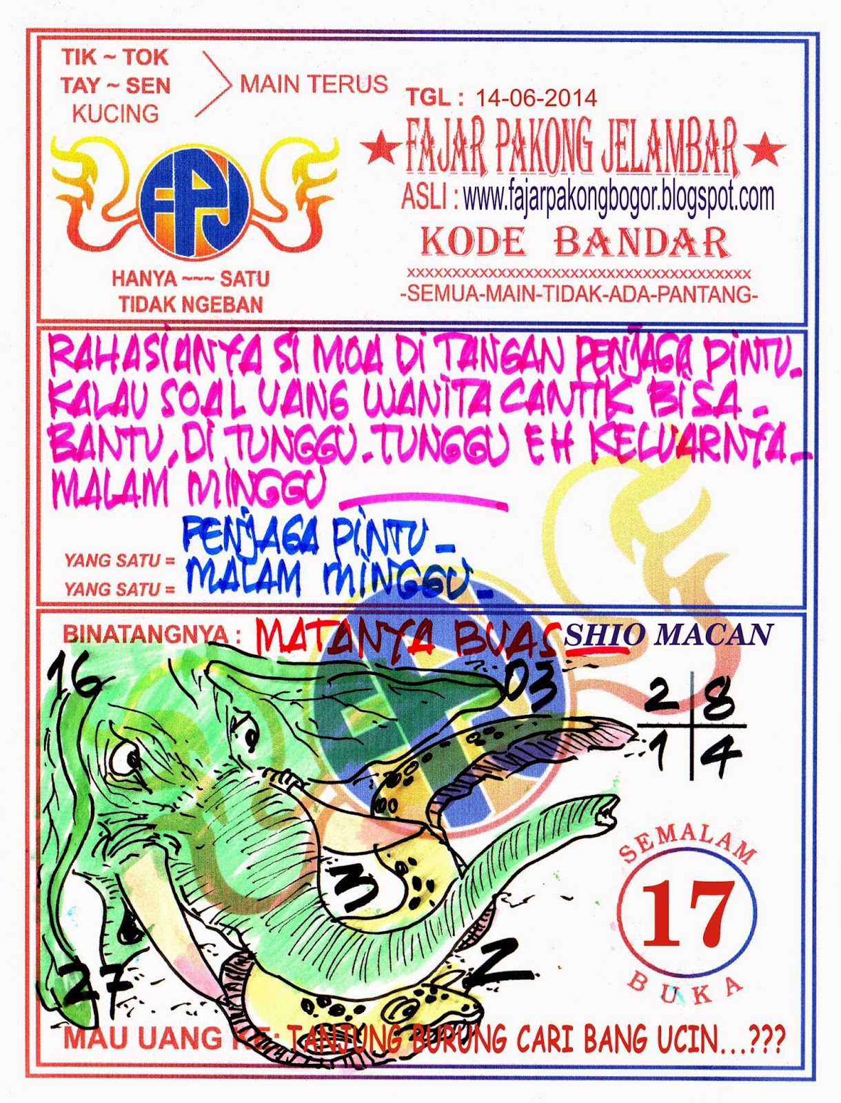 Kode Jbr Malam Fajar Pakong