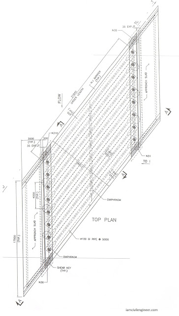 Top Plan of a Bridge Structure Top Plan of a Bridge Structure