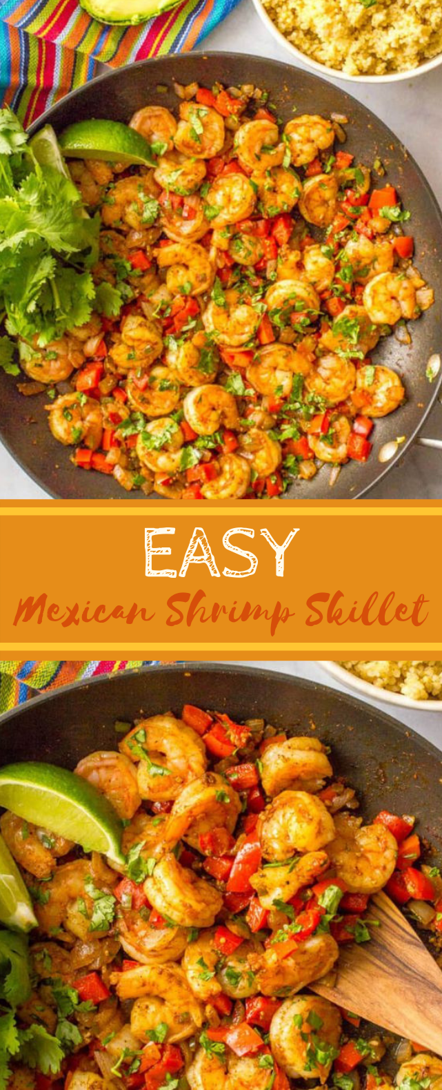Easy Mexican shrimp skillet #glutenfree #paleo 