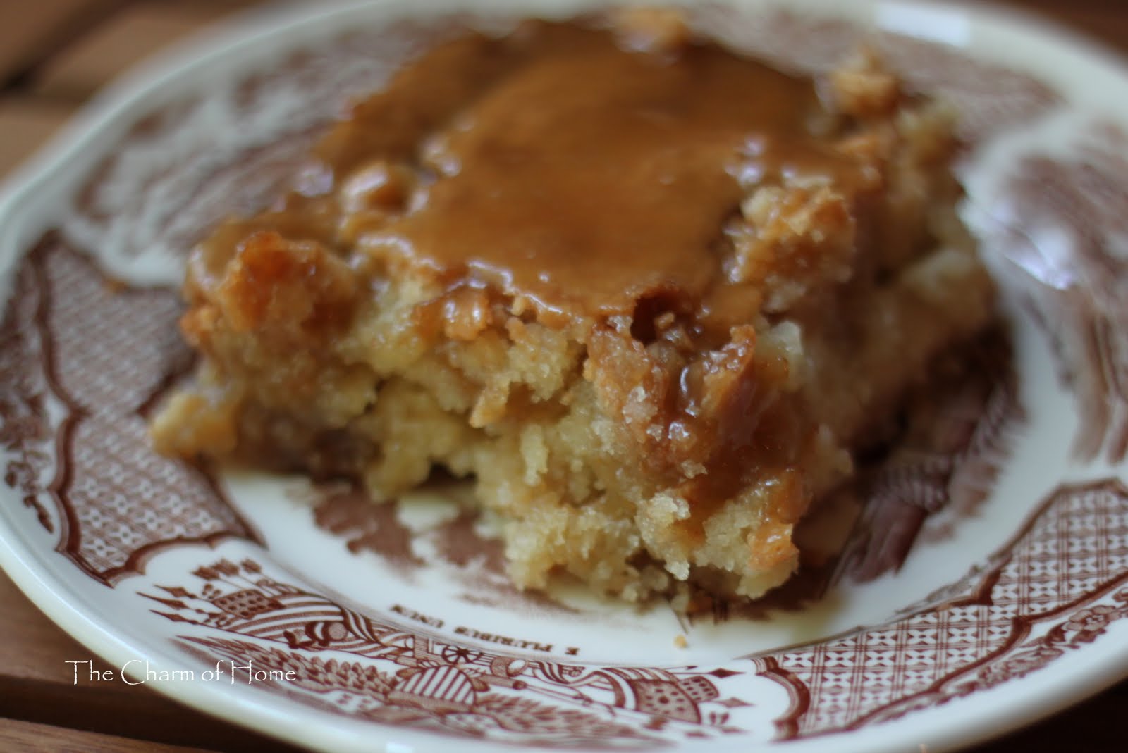 The Charm of Home Caramel Apple Cake