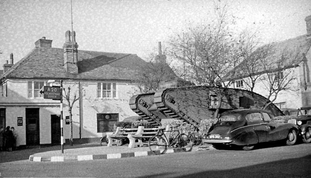 Britain's Last Remaining World War One Memorial Tank Amusing