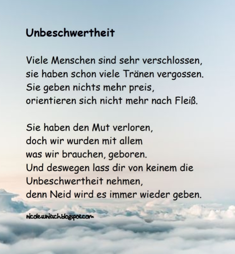 Gedichte Von Nicole Sunitsch Autorin Gedichte