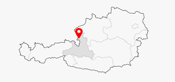 Mapa Salzbursko