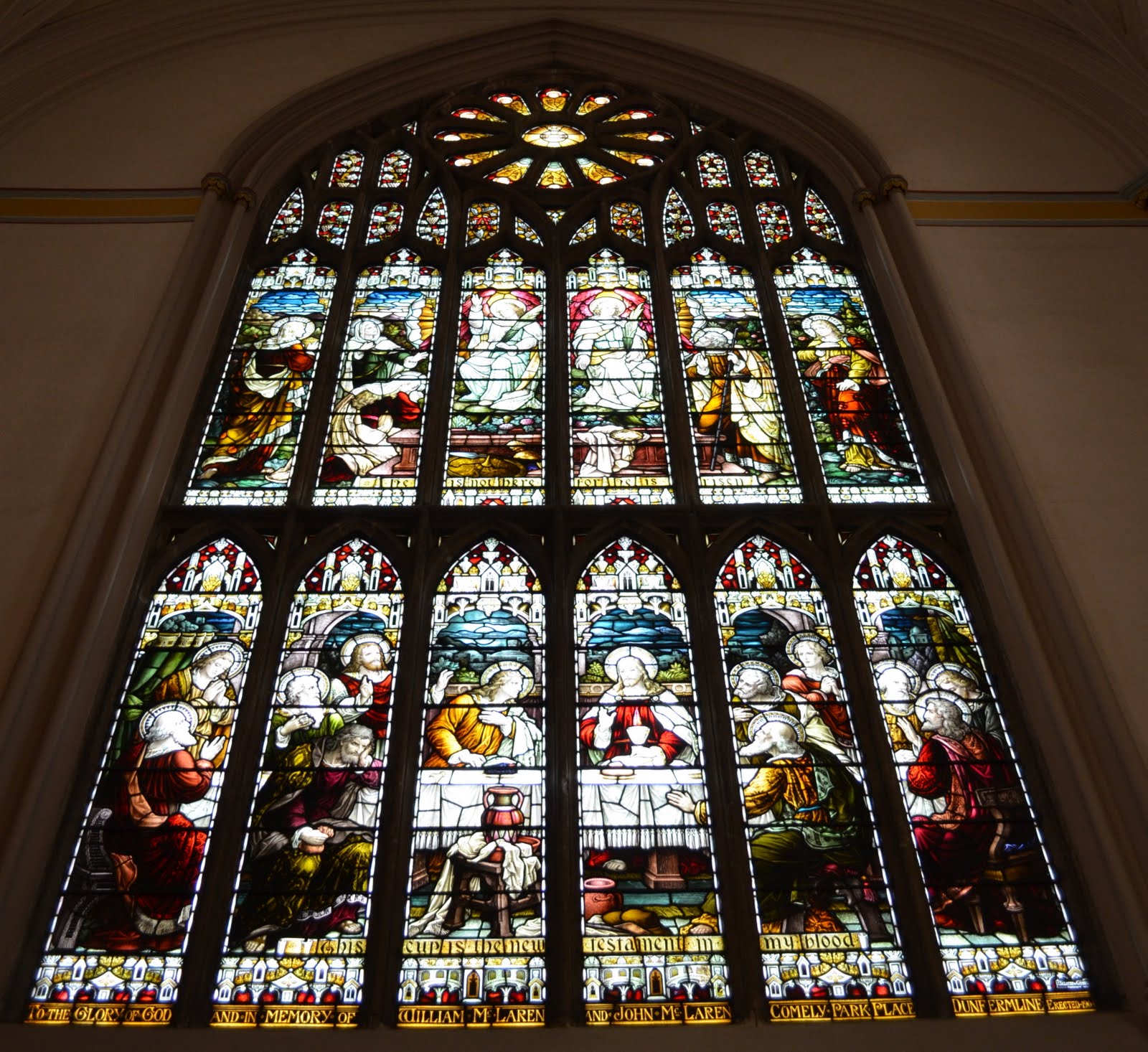 Tour Scotland Tour Scotland Photographs Stained Glass Window Dunfermline Abbey September 23rd