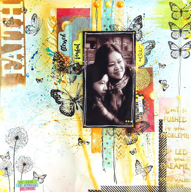 Faith Layout by Irene Tan using BoBunny Faith Collection