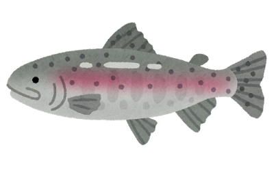 ニジマスのイラスト