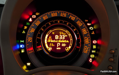 vride sådan Kære Fiat 500 USA: A look at the Fiat 500 Instrument Panel