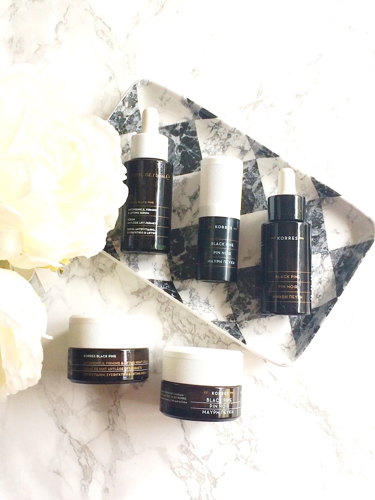 REVIEW Korres Black Pine Firming, Lifting, AntiAgeing Range Beautylymin