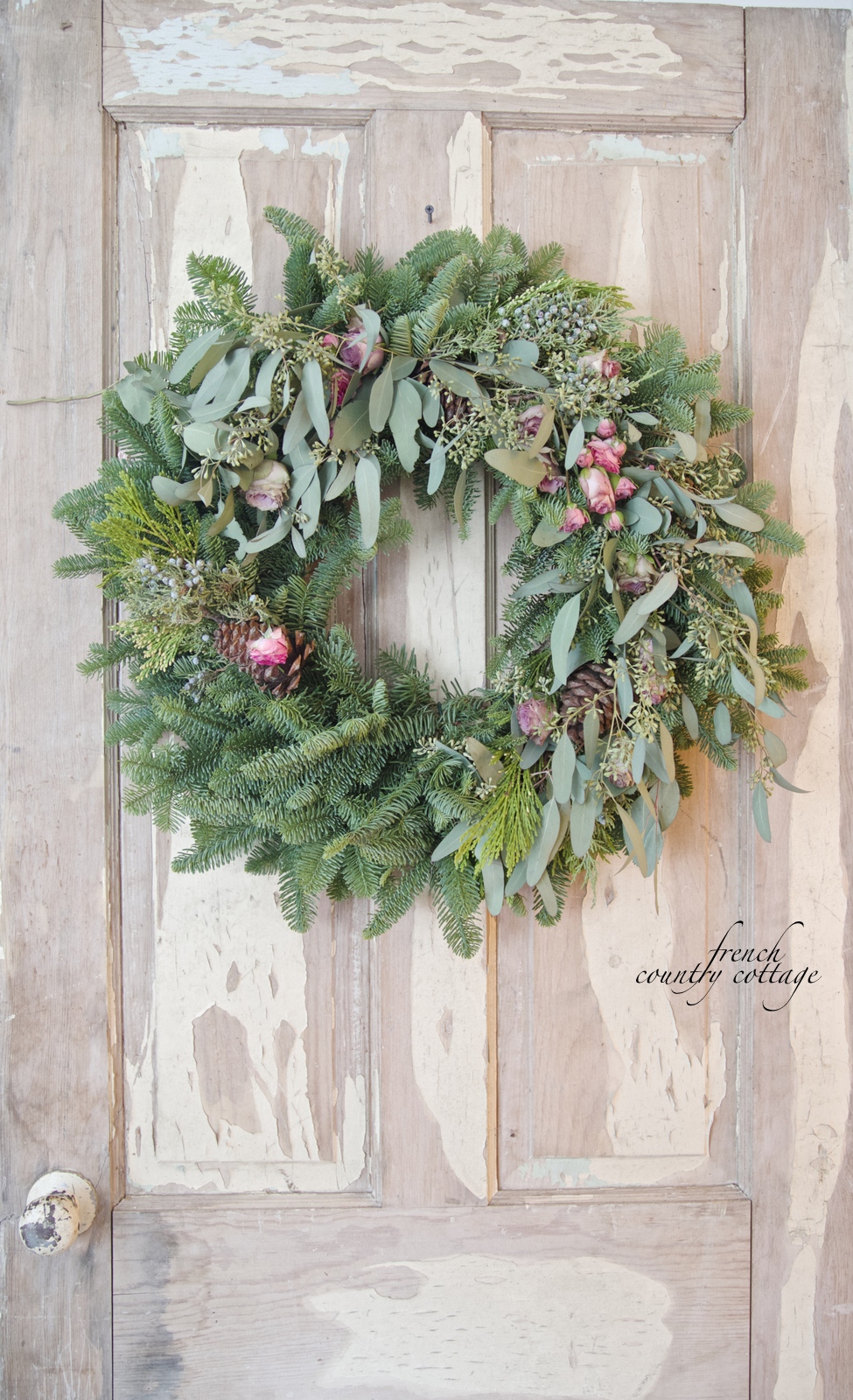 Easy 5 minute Christmas wreath FRENCH COUNTRY COTTAGE