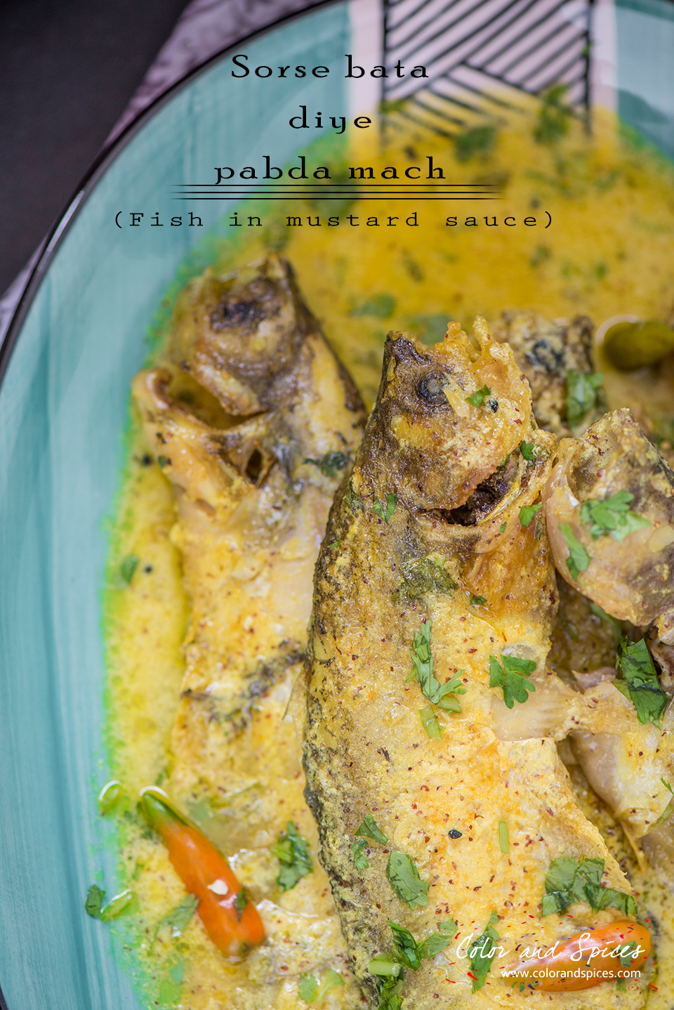 Color and Spices Fish in mustard sauce...