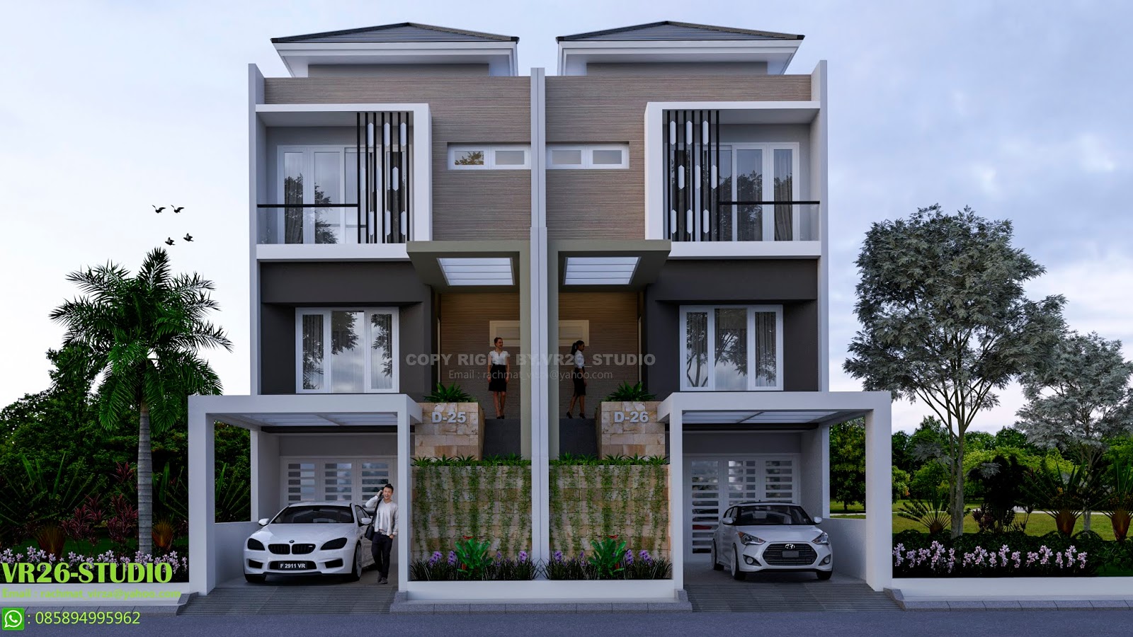 3D-visualizer: Desain Rumah Minimalis Modern 3 Lantai Terbaru 2019