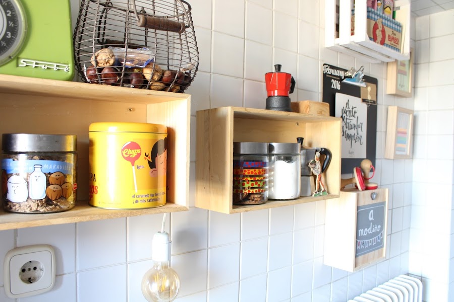 caja de madera almacenaje