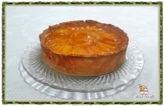 Torta de pêssegos com creme 2 Torta de pêssegos com creme 2