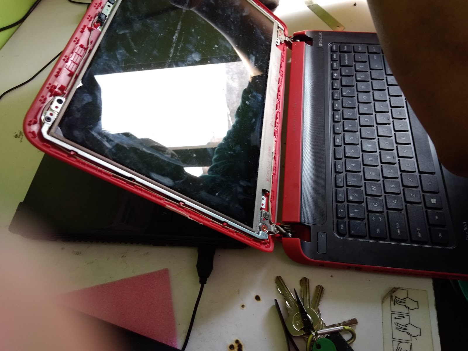 SOLVED LAPTOP HP PAVILION 15 NEW SCREEN REPLACEMENT OKCS SHAH ALAM