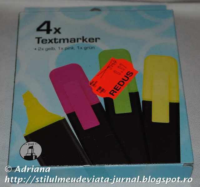 textmarker, reducere rechizite Kaufland