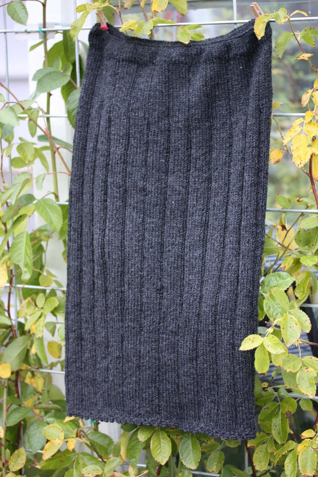 Bilde Av Strikket Skater Skirt