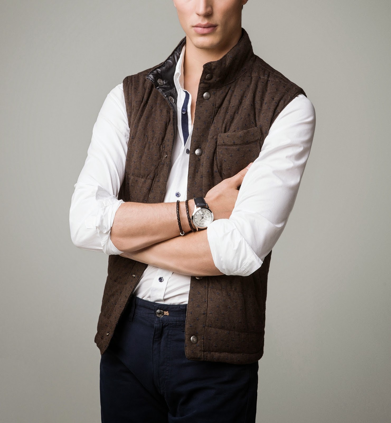 Parka gilet int?�rieur Massimo Dutti