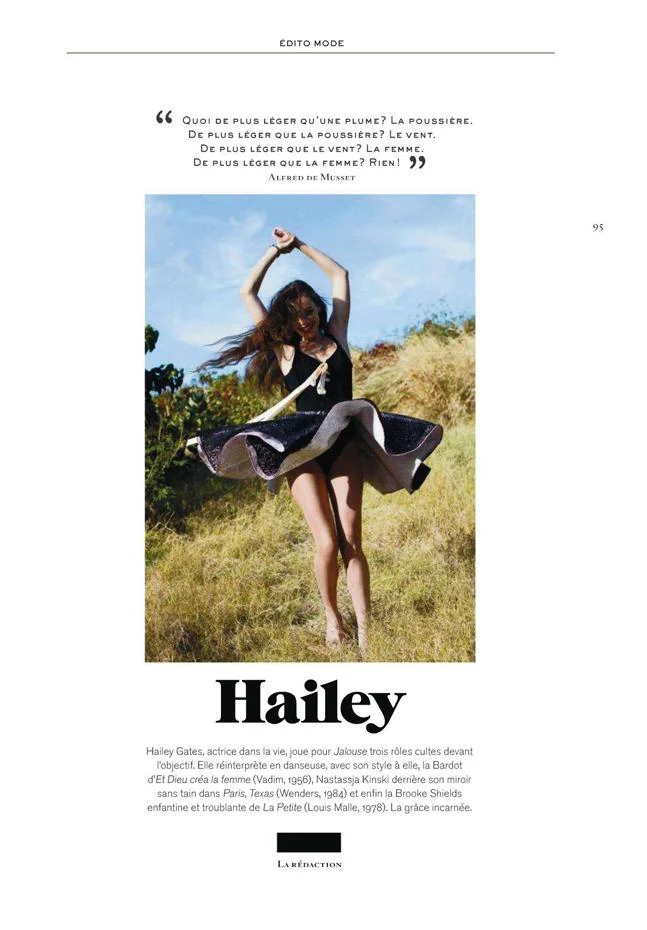 Hailey Gates for Jalouse July / August 2011