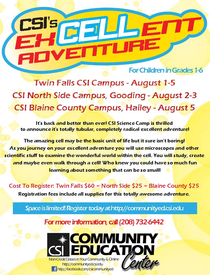 Science Camp Information for Twin Falls, Gooding, and Hailey
