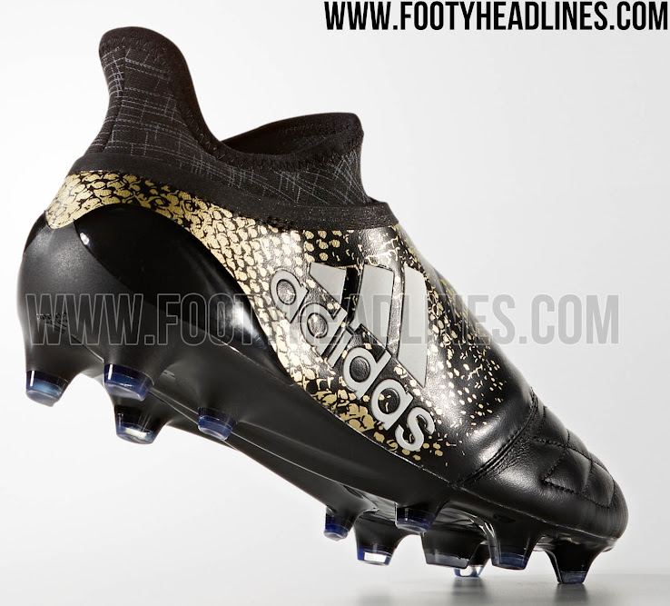 Black / Gold Adidas X PureChaos 2016-2017 Leather Stellar Pack Boots Released - Footy