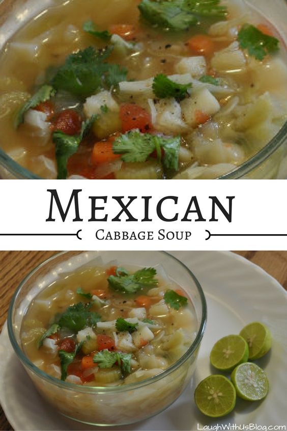Mexican Cabbage Soup - vegan recipe meal prep