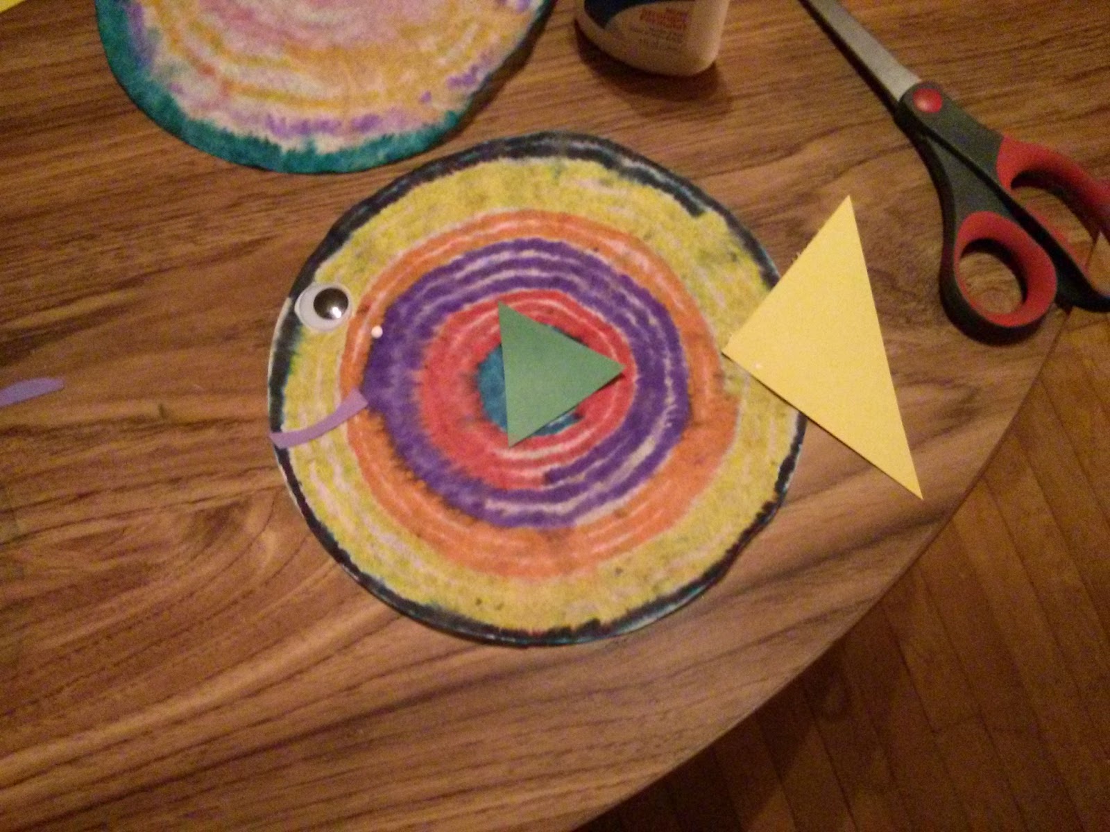 Craft 365 Day 119 Coffee Filter Fish part 1