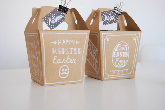Caja de chocolate para pascua estilo Hipster. DIY Hispter Easter chocolate box