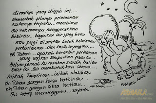 armaila.com - Lukisan Karya Khairil Amri Nasution - Malam Yang Dingin