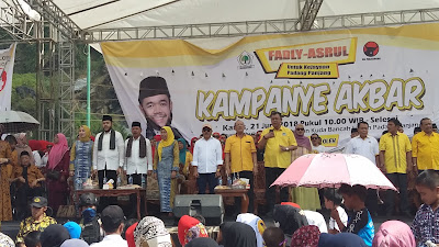 Kampanye Akbar Paslon Fadly dan Asrul Dimeriahkan Artis Ibukota