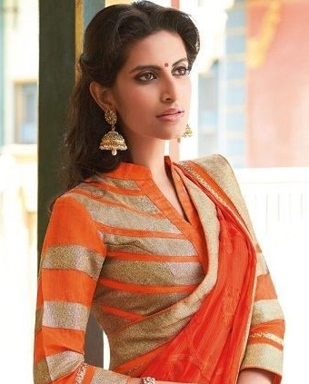 High neck saree blouse designs Clearance